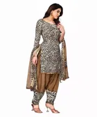 Crepe Unstitched Dress Material for Women 