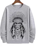 Cotton Full Sleeves Printed Sweatshirt for Men 