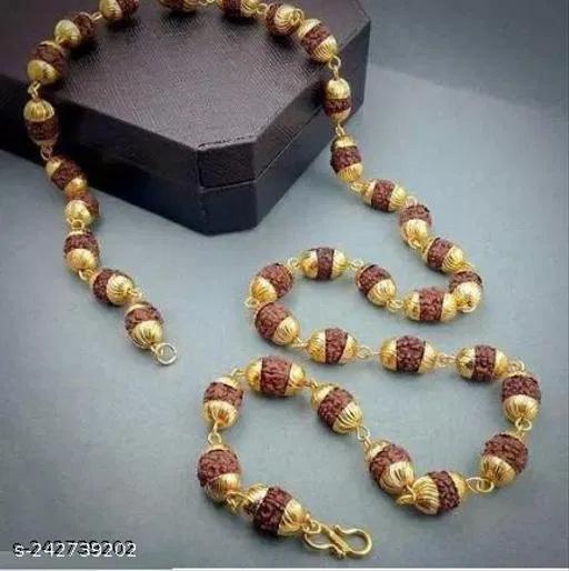 Rudraksh Mala for Men (Gold)
