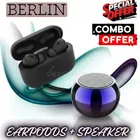 Wireless Bluetooth Speaker + Earbuds With Charging Case, 5.4 Bluetooth Version ,BLACK, 