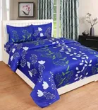 Floral Printed Double Bedsheet with 2 Pillow Covers 