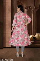 Floral Printed Cotton Kurti for Women 