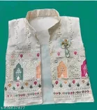 RK TRADERS Colorblocked Embroidered Cotton Kurta Set for Boys 