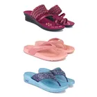 Combo of Heels with Slippers for Women 