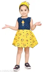 Cotton Blend Frock for Girls 