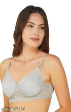 Cotton Blend Bra for Women, Multicolour, Pack of 3 