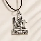 Silver Covered Alloy Lord God Mahadeva Shiv Shankar Bholenath, Fashion Necklace Pendant /chain not inclued 
