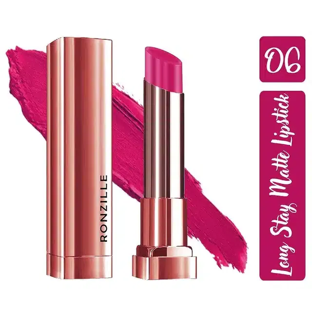 Ronzille Matte Lipstick (Catalina Pink)