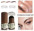 Eyebrow Stamp and Eyebrow Stencil Kit - Eyebrow Stamp and Shaping Kit for Perfect Brow, 3 Eyebrow Stamp Stencils Kit ,Long-lasting, Waterproof 