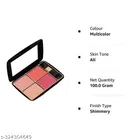 4 Shade Glow Blusher Palette, Multicolor