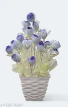 Plastic Artificial Flower With Pot,Multicolour
