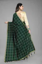 Trendy Vichitra Silk Saree with Blouse Piece For Women 