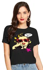Half Sleeves Printed T-shirt for Women & Girls 