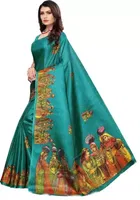 Khadi Silk Printed Saree for Women 