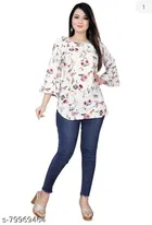 Three-Quarter Sleeves Top for Women 