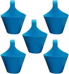 Plastic Hanging Plant Pots (Mulitcolor, Pack of 5)