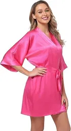 Satin Solid Babydoll for Women 
