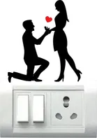 AVV Birds & Couple Switch Board Sticker 8x13cm