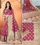 Silk Zari Woven Saree for Women 