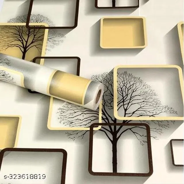 Bliss Vinyl Wallpaper for Home (Multicolor, 45x500 cm)