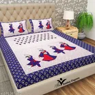 Cotton Queen Bedsheet with 2 Pillow Cover 