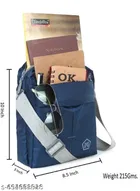 Polyester Cross Body Bag for Men, Blue