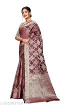 Organza Zari Woven Saree for Women 