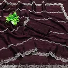 Simmer Embellished Saree For Women, Purple