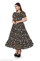 Floral Maxi Dress for Women 