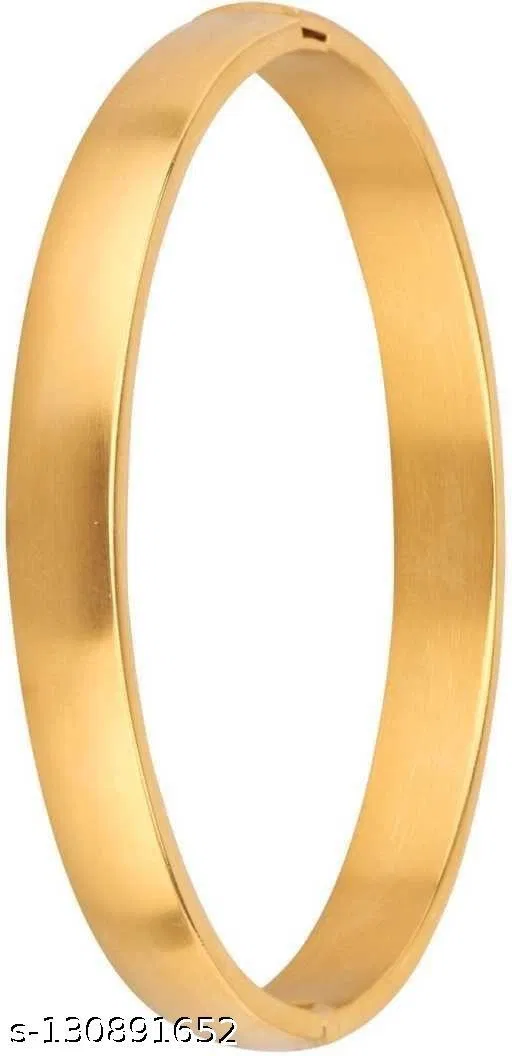 Gold Lock Kada Bracelet for Men