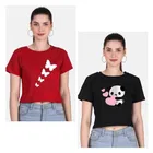 Round Neck Printed T-Shirts for Women 