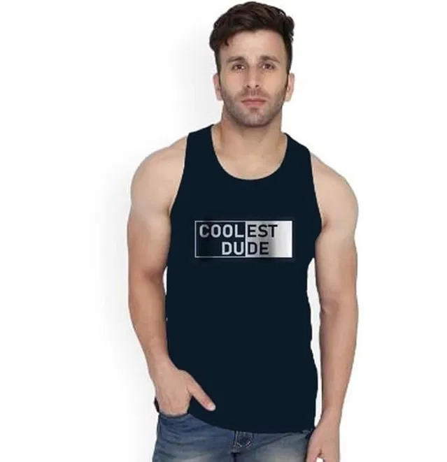 Poly Blend T-shirts for Men, Navy Blue (XL)