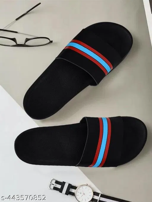 Sliders for Men, Black (6)