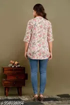 Cottonthree Quarter Sleeves Top for Women 