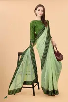 Trendy Simar Silk Saree with Blouse Piece For Women 