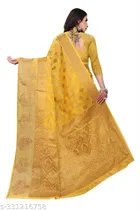 Chanderi Cotton Zari Woven Saree for Women 