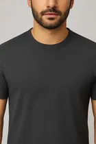 Round Neck Structured T-Shirt for Men 