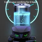 Life Like Owl Eye Breathing Light Gaming Wireless Earbuds Earphones With Mic - Black True Wireless