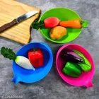 Plastic Food Strainer, Multicolor, Pack of 3