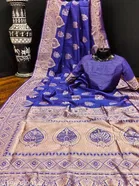 Banarasi Silk Zari Woven Saree for Women 