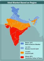 Combo Pack of 2 Striped Single Fleece Blanket for Mild Winter, Woollen Blend, Black White