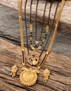 Combo of 4 Pcs Mangalsutras with Earrings Set for Women 