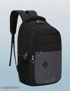 Polyester Backpack for Men & Women, Black