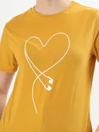 Round Neck Printed T-Shirt for Women 