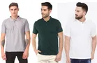 Solid Polo T-shirt for Men, Pack of 3 