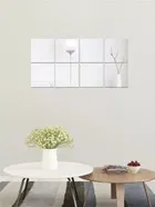 Acrylic Square Shaped Wall Mirror Stickers 