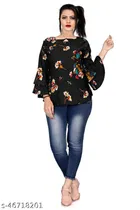 Three-Quarter Sleeves Top for Women 