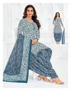 Crepe Floral Punjabi Suits for Women 
