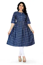 A-Line Crepe Kurti for Women 