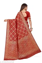 Banarasi Silk Zari Woven Saree for Women 